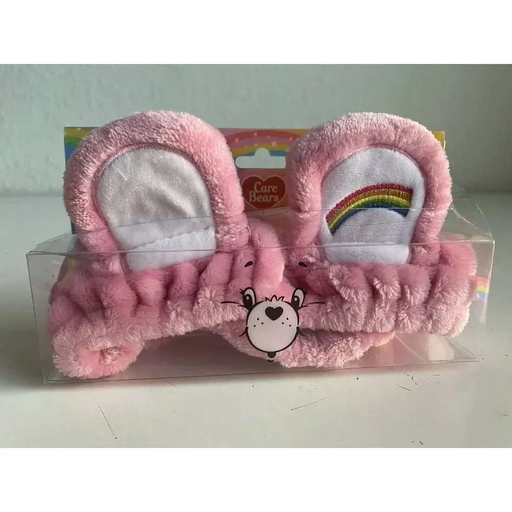 Care Bears Spa Headband Cheer Bear Pink With Rainbow Plush NEW‎